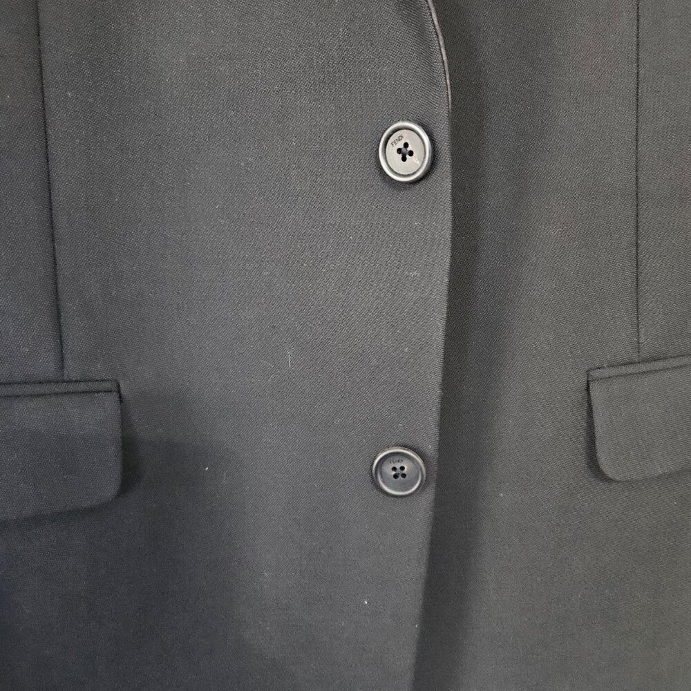 Fendi Men’s Suit Coat – Luxury Wool Blazer – Size L (IT 56) – Black – Authentic - Picture 6 of 13